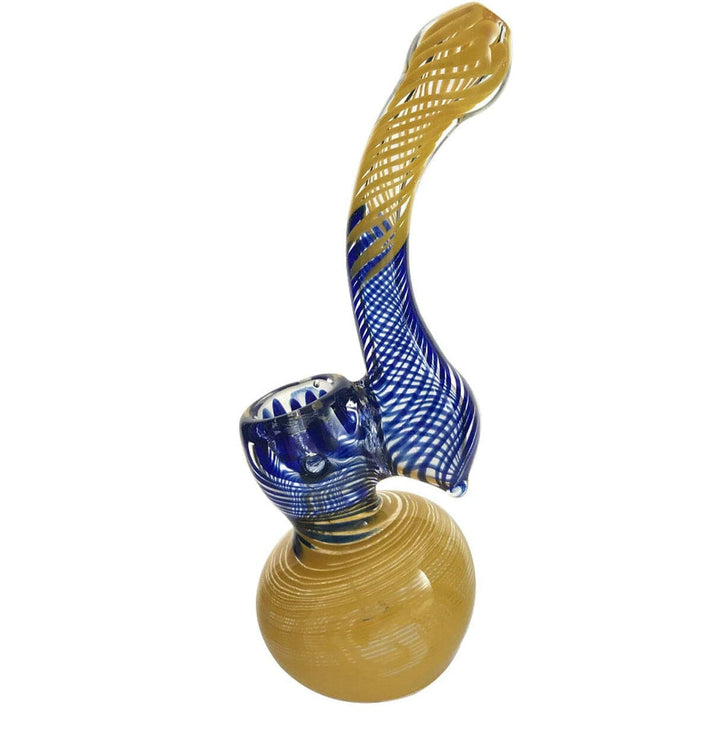 Sherlock Bubbler Inside Out-7” Orange & Blue Airdrie Vape SuperStore and Bong Shop Alberta Canada