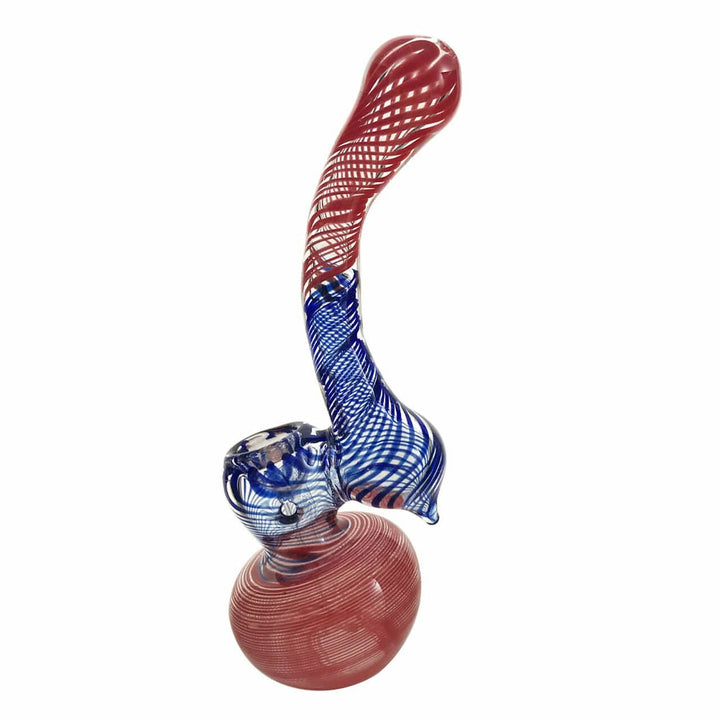 Sherlock Bubbler Inside Out-7” Red & Blue Airdrie Vape SuperStore and Bong Shop Alberta Canada