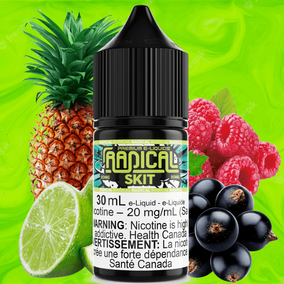 Skit Salt Nic by Radical E-liquid Airdrie Vape SuperStore and Bong Shop Alberta Canada