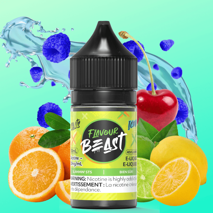 Slammin' STS Iced Salts by Flavour Beast E-Liquid 30ml / 20mg Airdrie Vape SuperStore and Bong Shop Alberta Canada