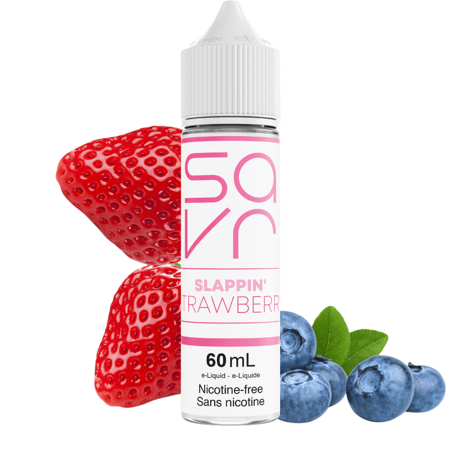 Slappin' Strawberry by Savr E-Liquid 60mL / 3mg Airdrie Vape SuperStore and Bong Shop Alberta Canada