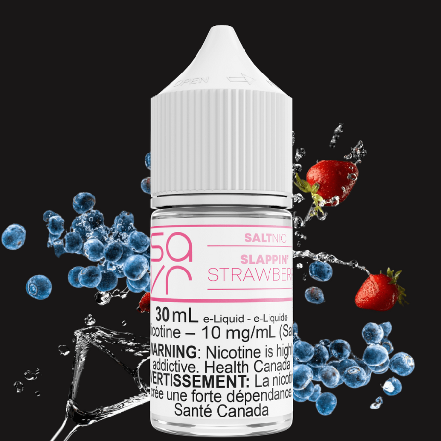 Slappin' Strawberry Salt by Savr E-liquid 10mg Airdrie Vape SuperStore and Bong Shop Alberta Canada