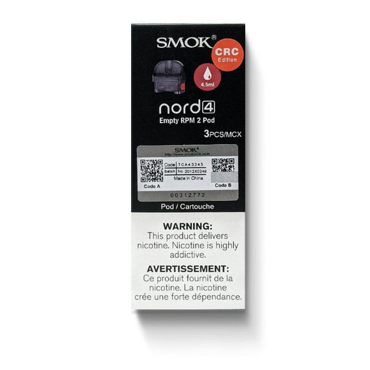 SMOK Nord 4 Replacement Pods - 3pck 3/pkg / RPM2 Pod Airdrie Vape SuperStore and Bong Shop Alberta Canada