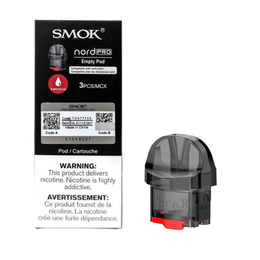 Smok Nord Pro Replacement Pods 3/pkg Airdrie Vape SuperStore and Bong Shop Alberta Canada