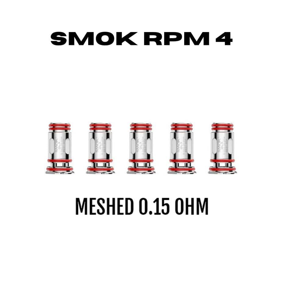 Smok RPM 4 Replacement Coils-5pk 0.15Ω (30-60W) Airdrie Vape SuperStore and Bong Shop Alberta Canada