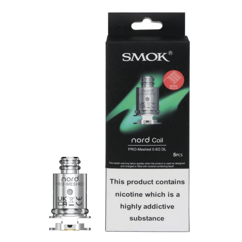 Smok Smok Nord Pro Replacement Coils 5/pkg / Meshed 0.6 ohm DL Smok Nord Pro Replacement Coils-Airdrie Vape SuperStore & Bong Shop AB, Canada