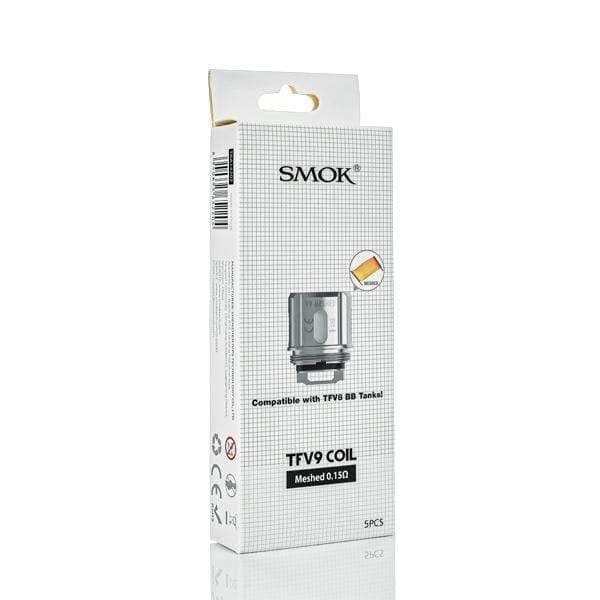 SMOK TFV9 Replacement Coils - 5pck 5/pkg / Meshed 0.15 ohm Airdrie Vape SuperStore and Bong Shop Alberta Canada