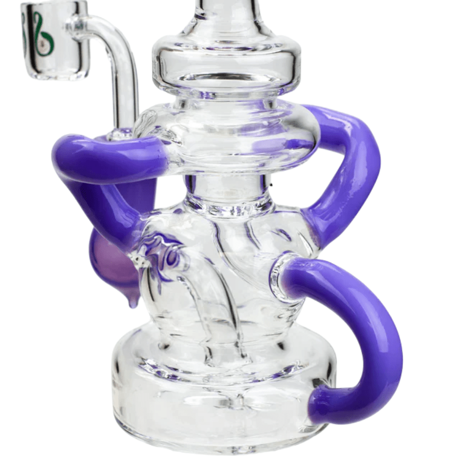Soul Glass 2-in-1 Bent Neck Recycler 8" Airdrie Vape SuperStore and Bong Shop Alberta Canada
