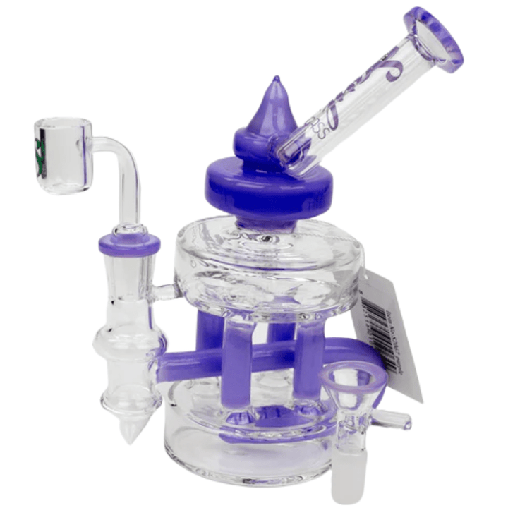 SOUL Glass 2-in-1 Double Deck Recycler-7" 7" / Purple Airdrie Vape SuperStore and Bong Shop Alberta Canada