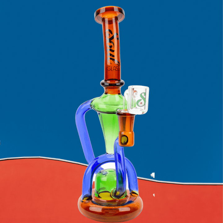 Soul Glass Recycler w/ Tubes 10" Airdrie Vape SuperStore and Bong Shop Alberta Canada