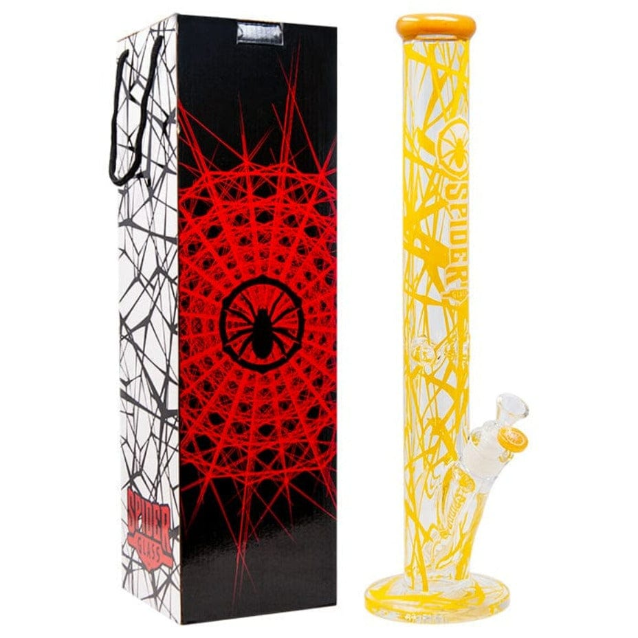 Spider Glass Cylindrical Spiderweb 9mm-18" Airdrie Vape SuperStore and Bong Shop Alberta Canada