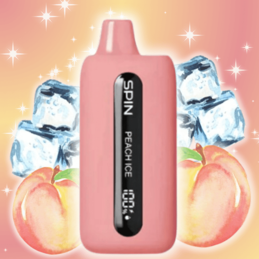 Spin T9000 Disposable Vape-Peach Ice 20mg / 9000 Puffs Airdrie Vape SuperStore and Bong Shop Alberta Canada