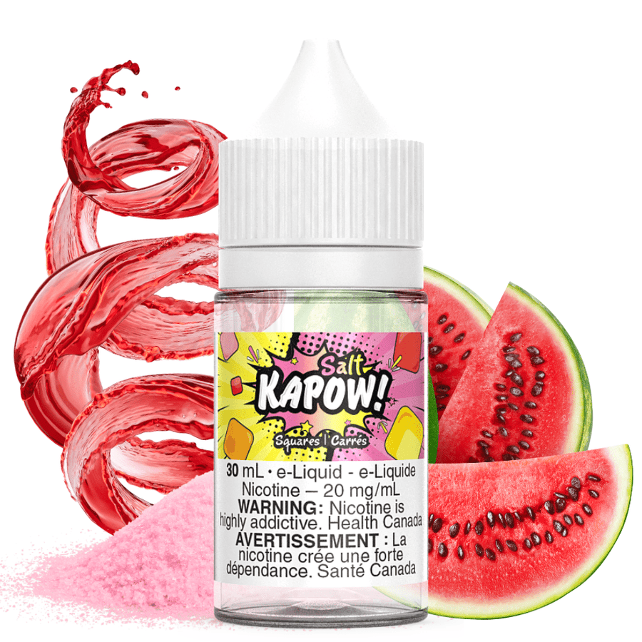 Squares Salt by Kapow E-Liquid 30ml / 12mg Airdrie Vape SuperStore and Bong Shop Alberta Canada