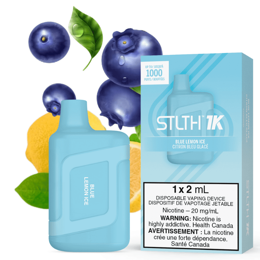 STLTH 1K Disposable Vape-Blue Lemon Ice 20mg Airdrie Vape SuperStore and Bong Shop Alberta Canada