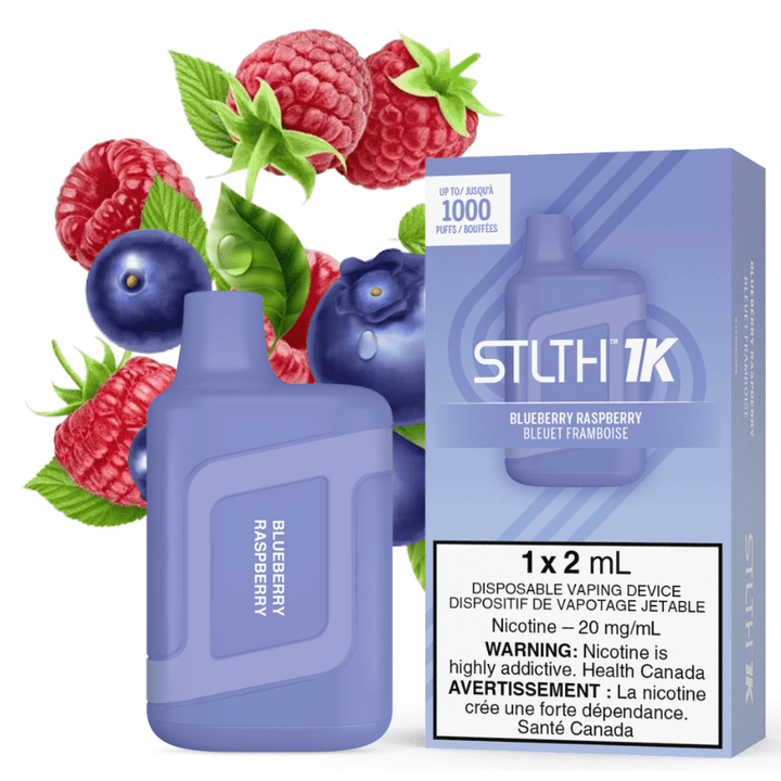 STLTH 1K Disposable Vape-Blueberry Raspberry 20mg Airdrie Vape SuperStore and Bong Shop Alberta Canada