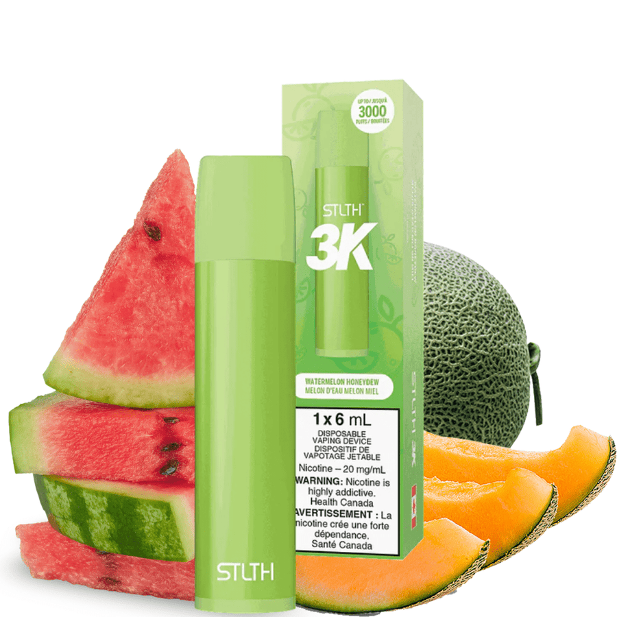 STLTH 3K Disposable Vape Watermelon Honeydew 3000 Puffs / 20mg Airdrie Vape SuperStore and Bong Shop Alberta Canada