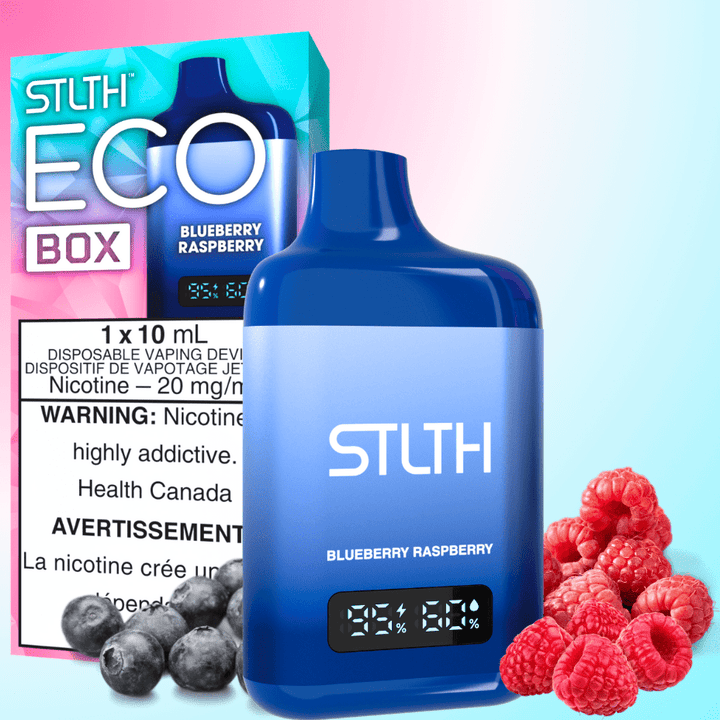 STLTH Eco Box Disposable Vape - Blueberry Raspberry 10mL / 20mg Airdrie Vape SuperStore and Bong Shop Alberta Canada