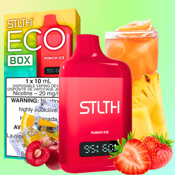 STLTH Eco Box Disposable Vape - Punch Ice 10ml / 20mg Airdrie Vape SuperStore and Bong Shop Alberta Canada
