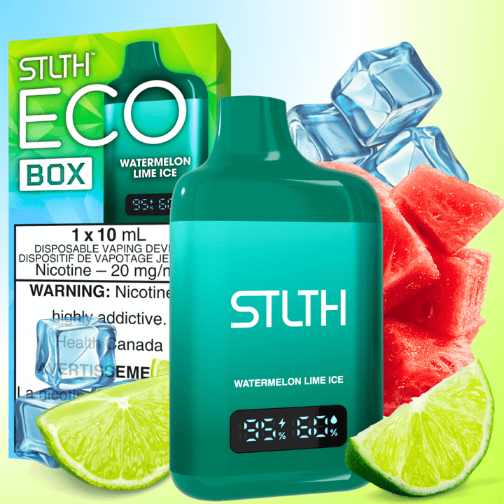 STLTH Eco Box Disposable Vape - Watermelon Lime Ice 10ml / 20mg Airdrie Vape SuperStore and Bong Shop Alberta Canada