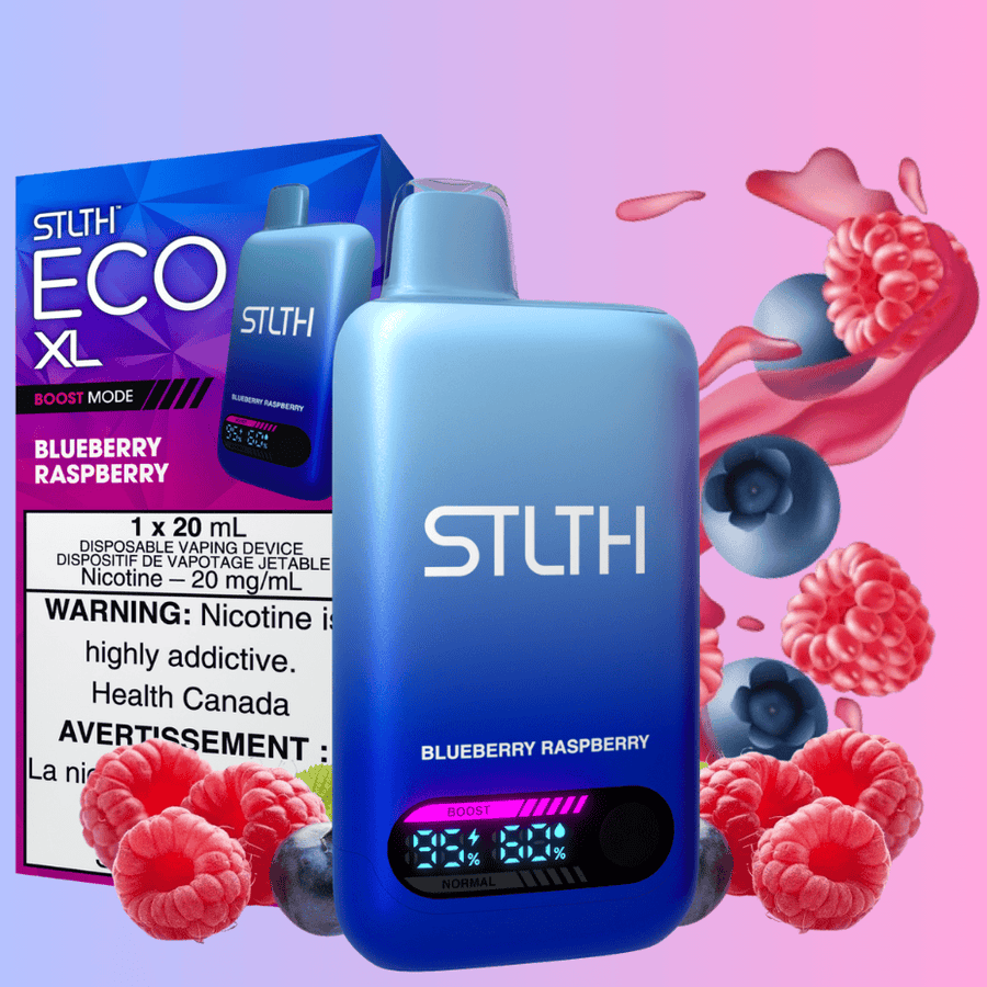 STLTH Eco XL Disposable Vape - Blueberry Raspberry Airdrie Vape SuperStore and Bong Shop Alberta Canada