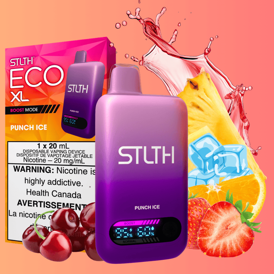 STLTH Eco XL Disposable Vape - Punch Ice Airdrie Vape SuperStore and Bong Shop Alberta Canada
