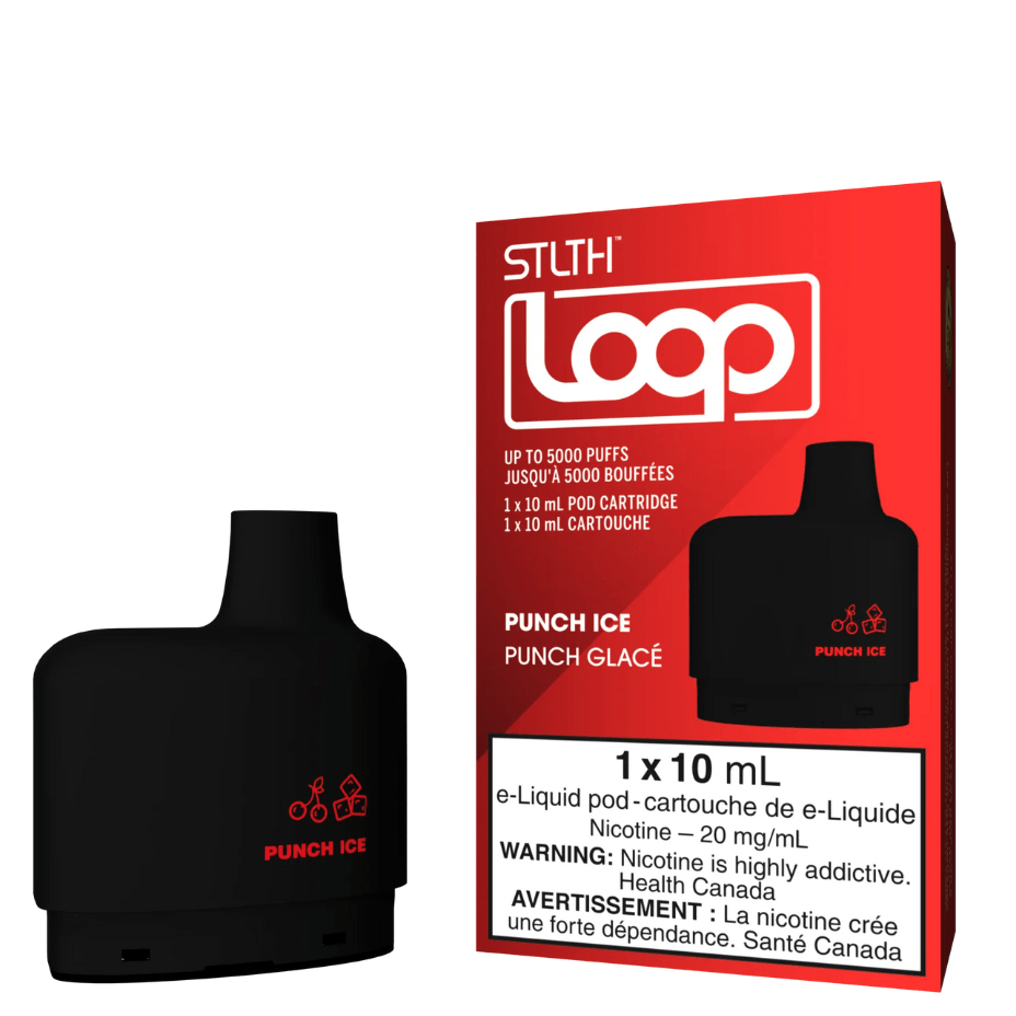 STLTH Loop Pods-Punch Ice 20mg / 5000Puffs Airdrie Vape SuperStore and Bong Shop Alberta Canada
