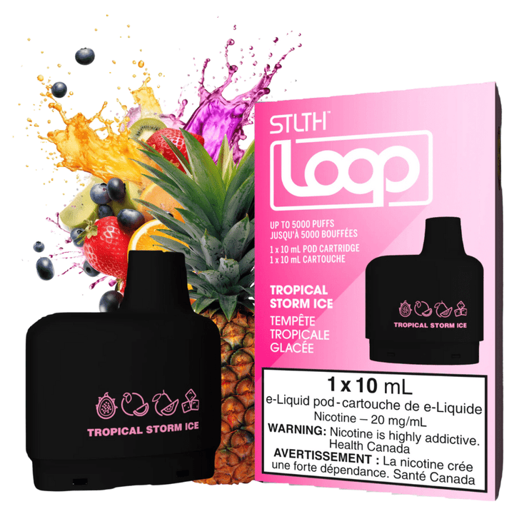 STLTH Loop Pods-Tropical Storm Ice 20mg / 5000Puffs Airdrie Vape SuperStore and Bong Shop Alberta Canada