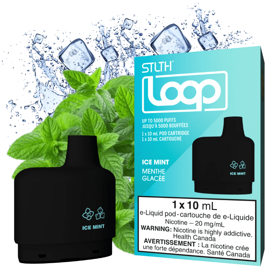 Stlth Loop STLTH Loop Pods-Ice Mint 20mg / 5000Puffs STLTH Loop Pods-Ice Mint-Airdrie Vape SuperStore Alberta & Online Vape
