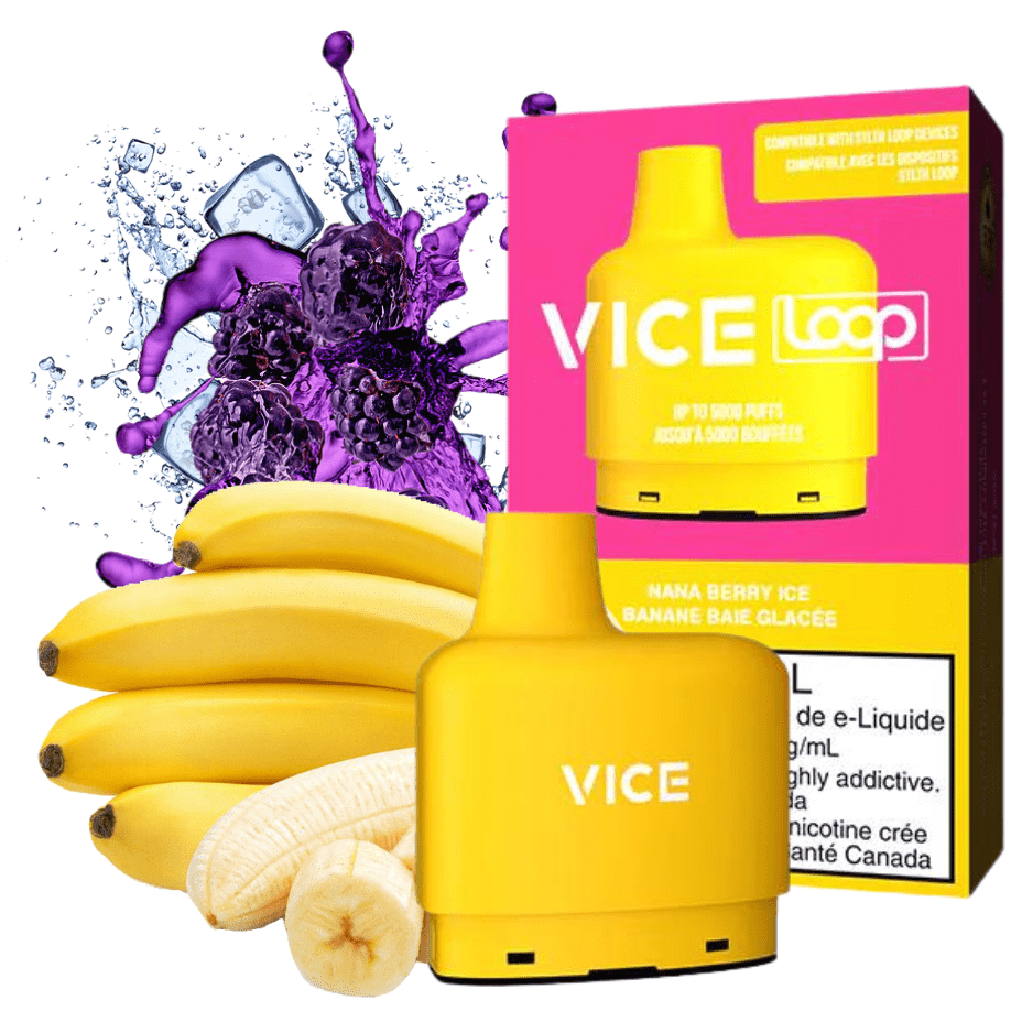 STLTH Loop Vice Pods-Nana Berry Ice 20mg / 5000Puffs Airdrie Vape SuperStore and Bong Shop Alberta Canada