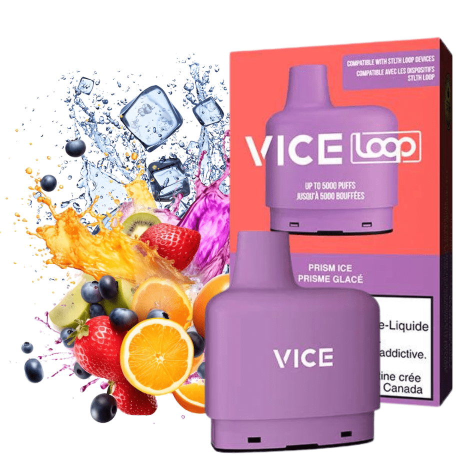 STLTH Loop Vice Pods-Prism Ice 20mg / 5000Puffs Airdrie Vape SuperStore and Bong Shop Alberta Canada