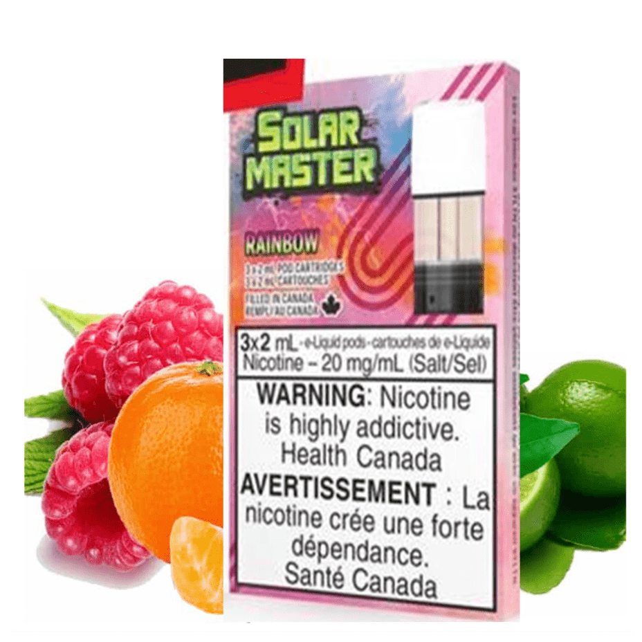 STLTH Pod-Solar Master Rainbow 3/pkg / 20mg Airdrie Vape SuperStore and Bong Shop Alberta Canada