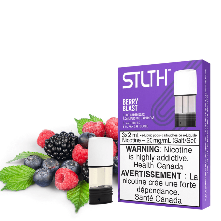 STLTH Pods-Berry Blast 3/pkg / 20mg Airdrie Vape SuperStore and Bong Shop Alberta Canada