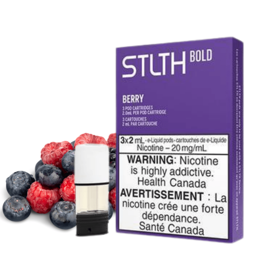 STLTH Pods-Berry Blast 3/pkg / BOLD 35 Airdrie Vape SuperStore and Bong Shop Alberta Canada
