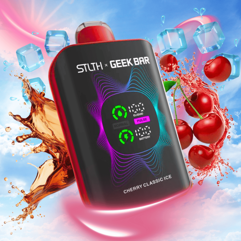 STLTH x Geek Bar 80K Disposable Vape - Cherry Classic Ice 80000 Puffs / 20mg Airdrie Vape SuperStore and Bong Shop Alberta Canada
