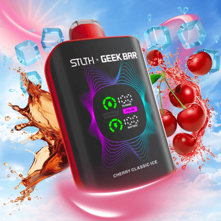 STLTH x Geek Bar 80K Disposable Vape - Cherry Classic Ice 80000 Puffs / 20mg Airdrie Vape SuperStore and Bong Shop Alberta Canada