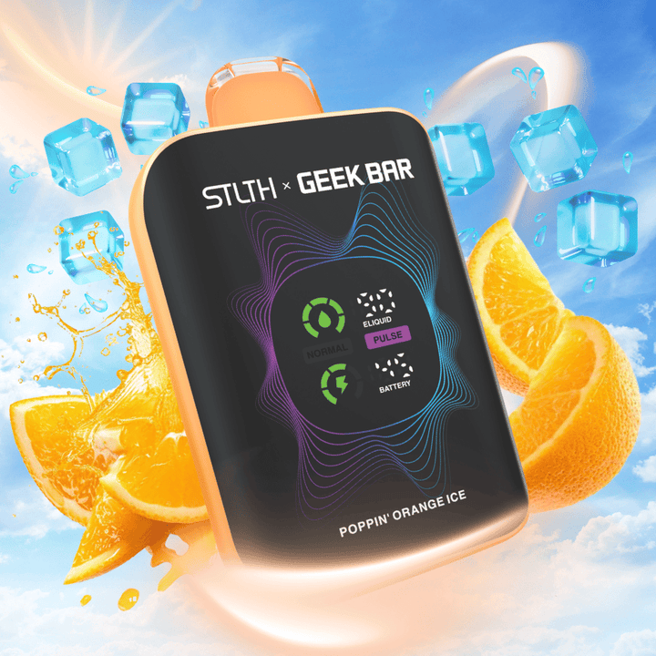 STLTH x Geek Bar 80K Disposable Vape - Poppin' Orange Ice 80000 Puffs / 20mg Airdrie Vape SuperStore and Bong Shop Alberta Canada