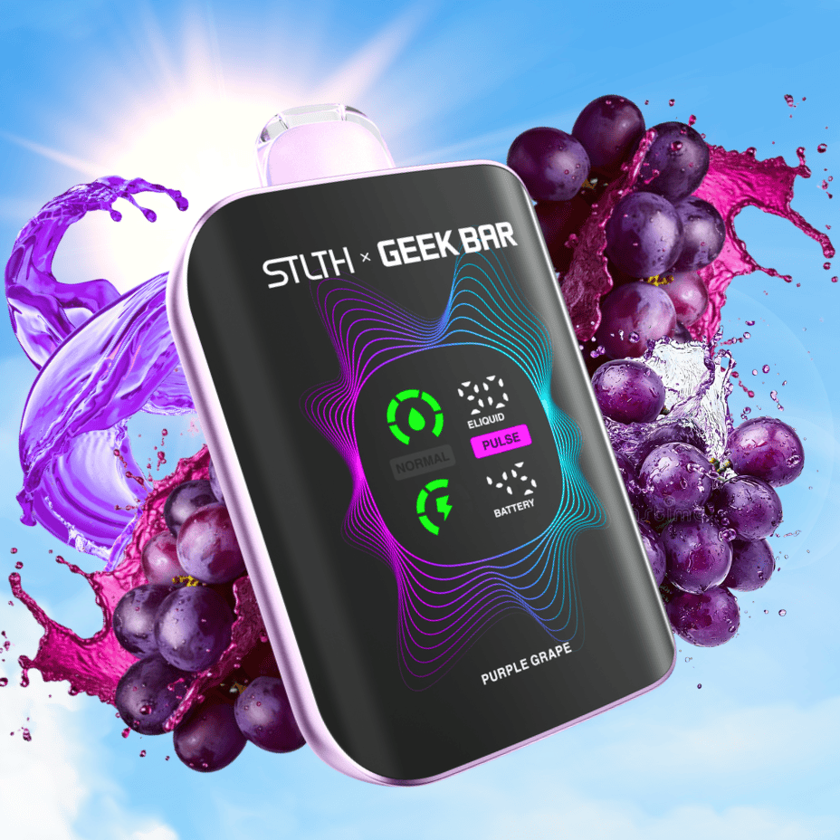 STLTH x Geek Bar 80K Disposable Vape - Purple Grape 80000 Puffs / 20mg Airdrie Vape SuperStore and Bong Shop Alberta Canada