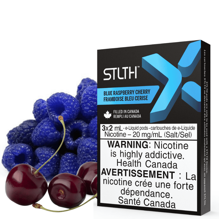 STLTH X Pod Pack-Blue Raspberry Cherry 3/pkg / 20mg Airdrie Vape SuperStore and Bong Shop Alberta Canada