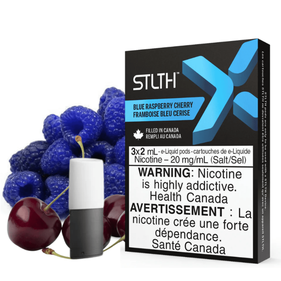 STLTH X Pods STLTH X Pod Pack-Blue Raspberry Cherry STLTH X Pods-Blue Raspberry Cherry-Airdrie Vape SuperStore & Bong Shop AB, Canada