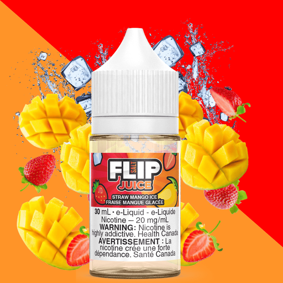 Straw Mango Ice Salt by Flip Juice 30ml / 12mg Airdrie Vape SuperStore and Bong Shop Alberta Canada