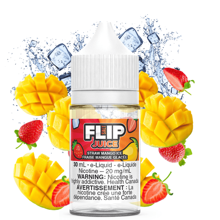 Straw Mango Ice Salt by Flip Juice Airdrie Vape SuperStore and Bong Shop Alberta Canada