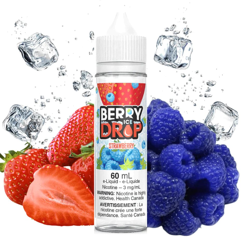 Strawberry Ice by Berry Drop E-Liquid 60ml / 3mg Airdrie Vape SuperStore and Bong Shop Alberta Canada