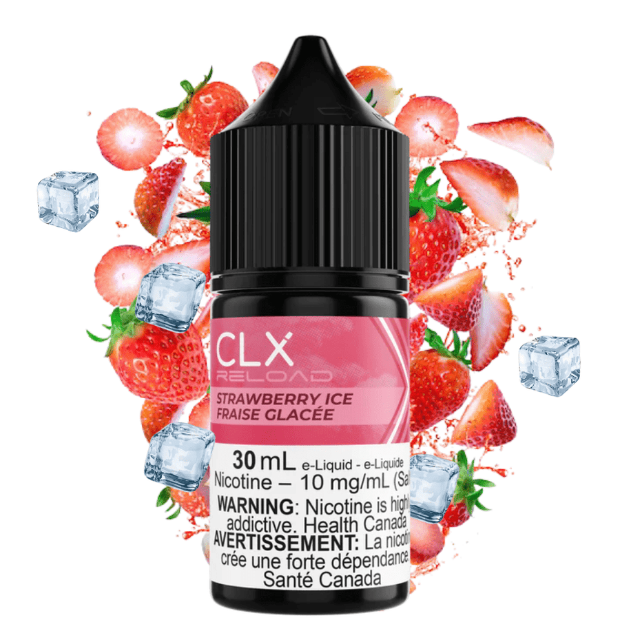 Strawberry Ice Salt by CLX Reload E-Liquid 30ml / 10mg Airdrie Vape SuperStore and Bong Shop Alberta Canada