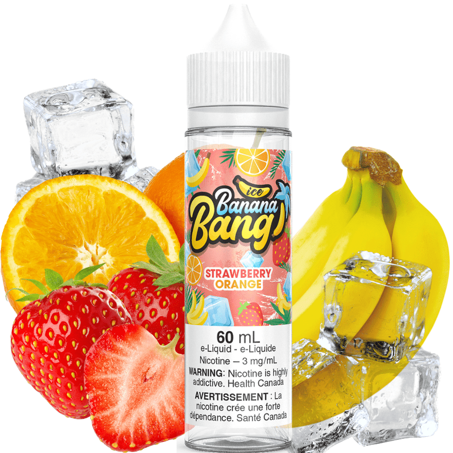 Strawberry Orange Ice by Banana Bang E-Liquid 60ml / 3mg Airdrie Vape SuperStore and Bong Shop Alberta Canada