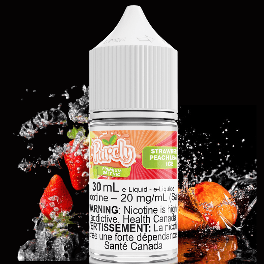 Strawberry Peach Lemon Ice Salt Nic by Purely E-Liquid 30ml / 12mg Airdrie Vape SuperStore and Bong Shop Alberta Canada