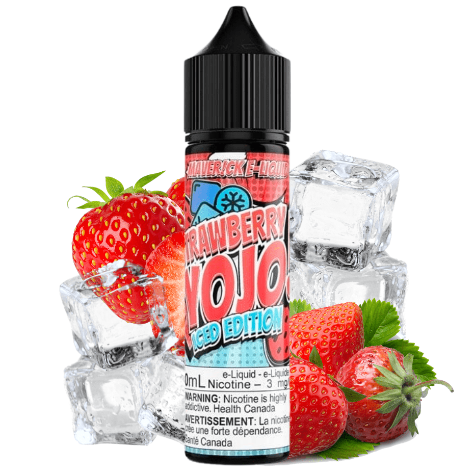 Strawberry Yojo Iced by Maverick E-Liquid 60ml / 3mg Airdrie Vape SuperStore and Bong Shop Alberta Canada