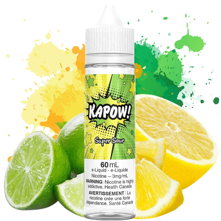 Super Sour by Kapow E-Liquid 3mg Airdrie Vape SuperStore and Bong Shop Alberta Canada