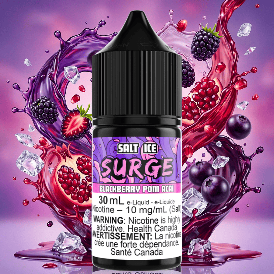 Surge E-Liquid-Blackberry Pom Acai Ice Salt 30ml Airdrie Vape SuperStore and Bong Shop Alberta Canada