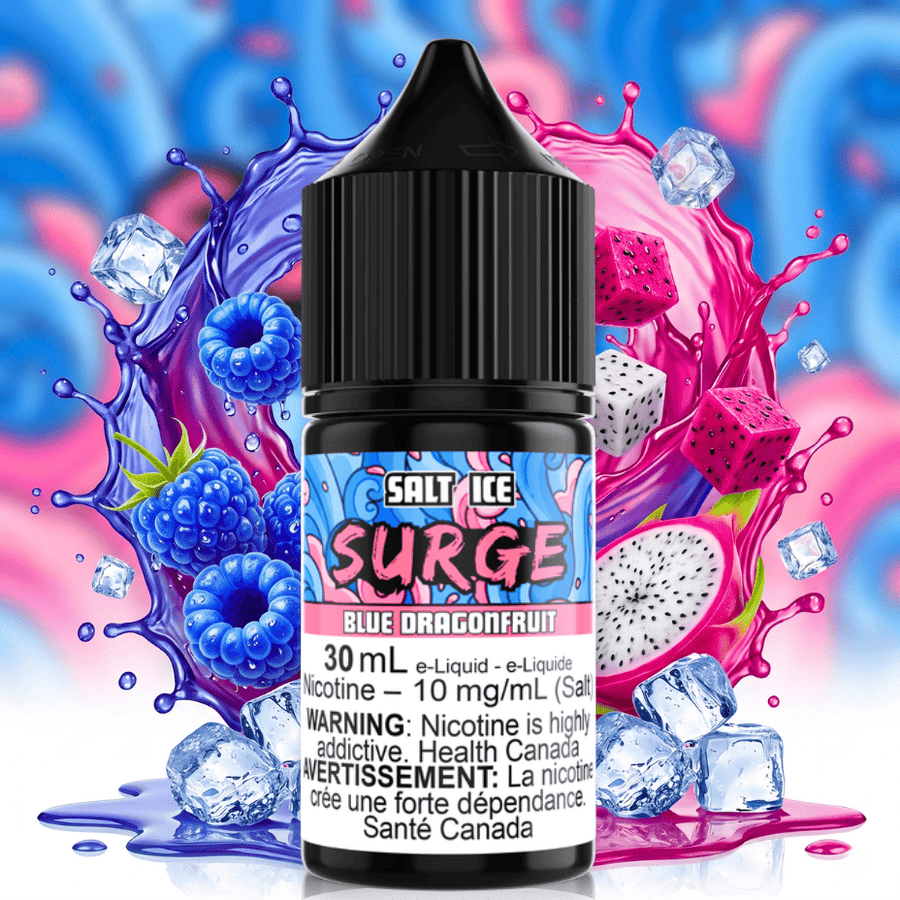 Surge E-Liquid-Blue Dragonfruit Ice Salt 30ml Airdrie Vape SuperStore and Bong Shop Alberta Canada