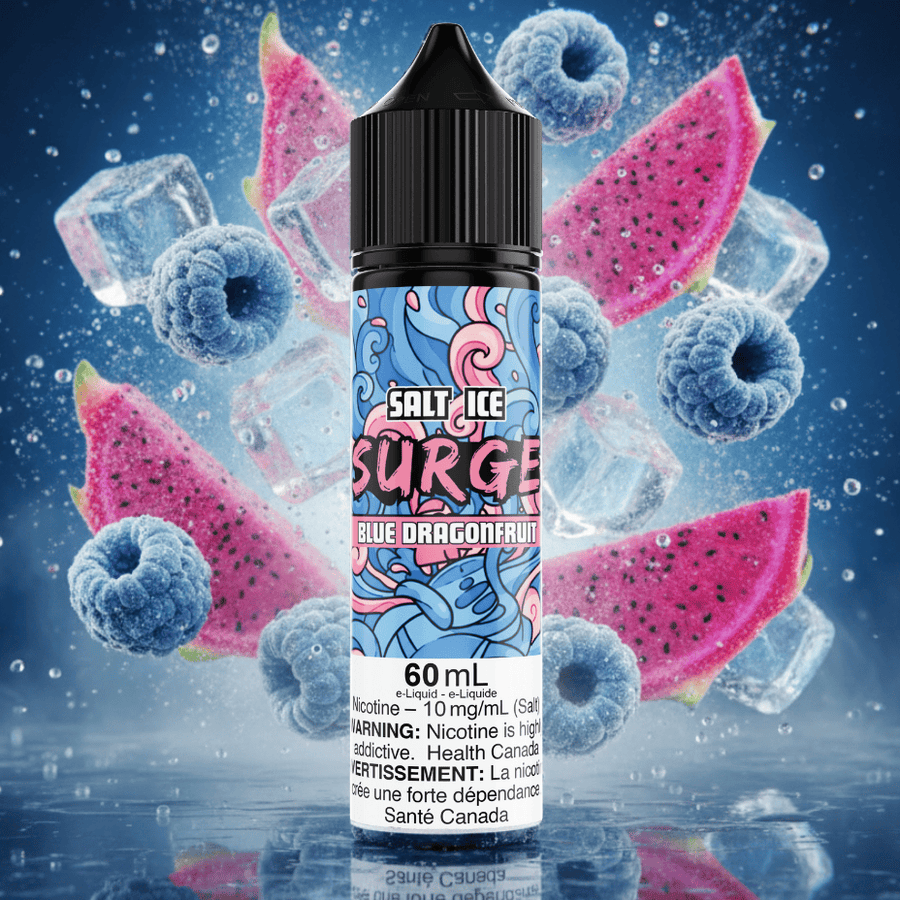 Surge E-Liquid-Blue Dragonfruit Ice Salt 60ml 20mg Airdrie Vape SuperStore and Bong Shop Alberta Canada